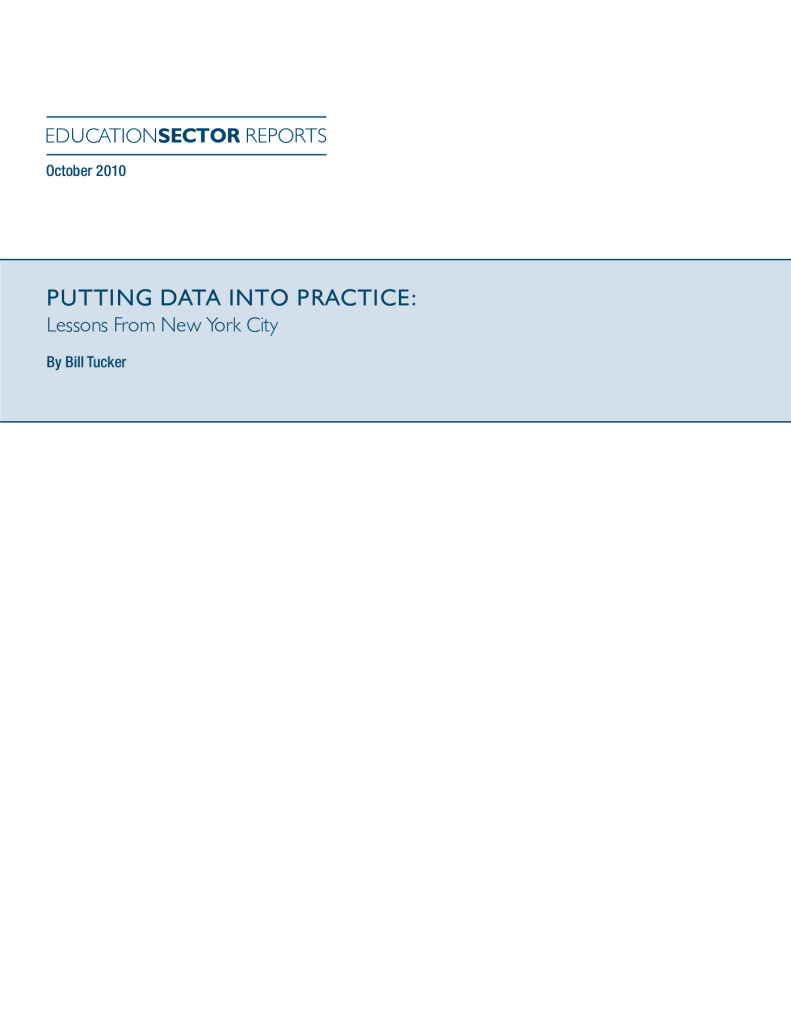 Putting Data Into Practice: Lessons From New York City