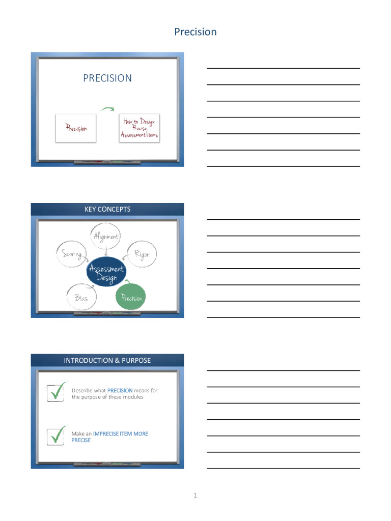 Precision Note-Taking Template