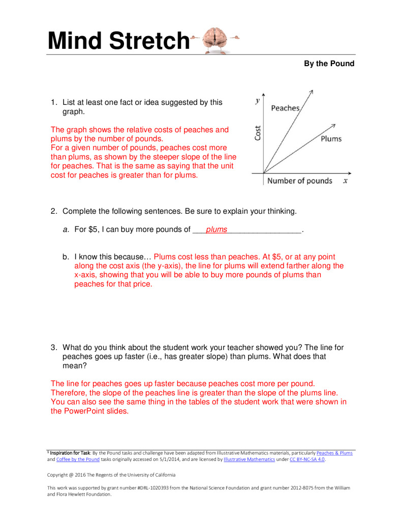 Math Task 2: Answer Key