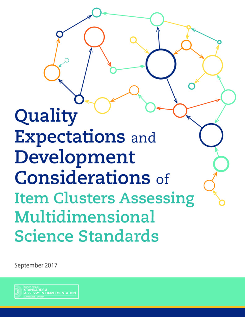 Quality Expectations and Development Considerations of Item Clusters Assessing Multidimensional Science Standards