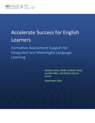 Accelerate Success for English Learners: Formative Assessment Support for Integrated and Meaningful Language Learning