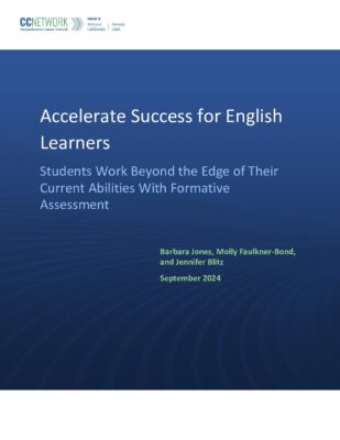 Accelerate Success for English Learners: Students Work Beyond the Edge of Their Current Abilities With Formative Assessment