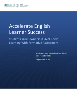 Accelerate English Learner Success: Students Take Ownership Over Their Learning With Formative Assessment